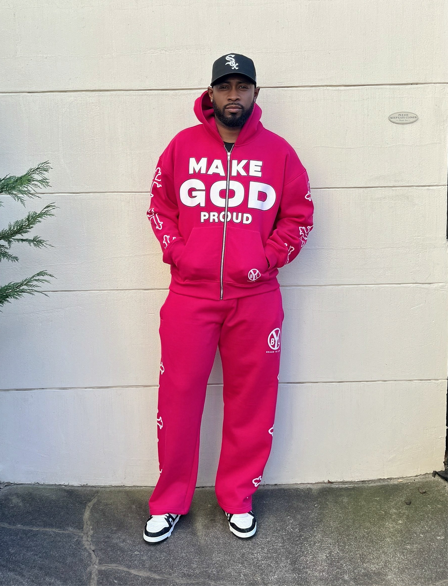 "Make God Proud" Hot Pink SweatPant