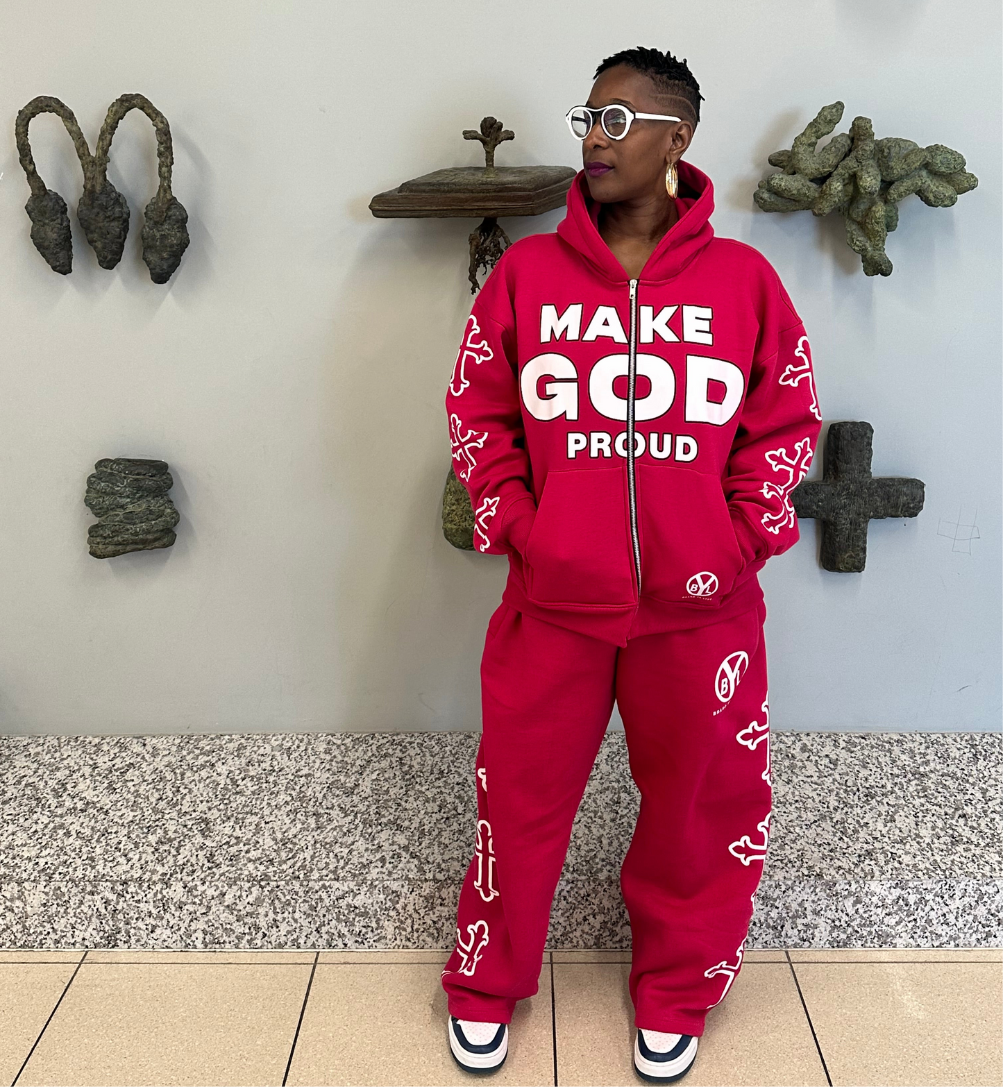 "Make God Proud" Hot Pink SweatPant