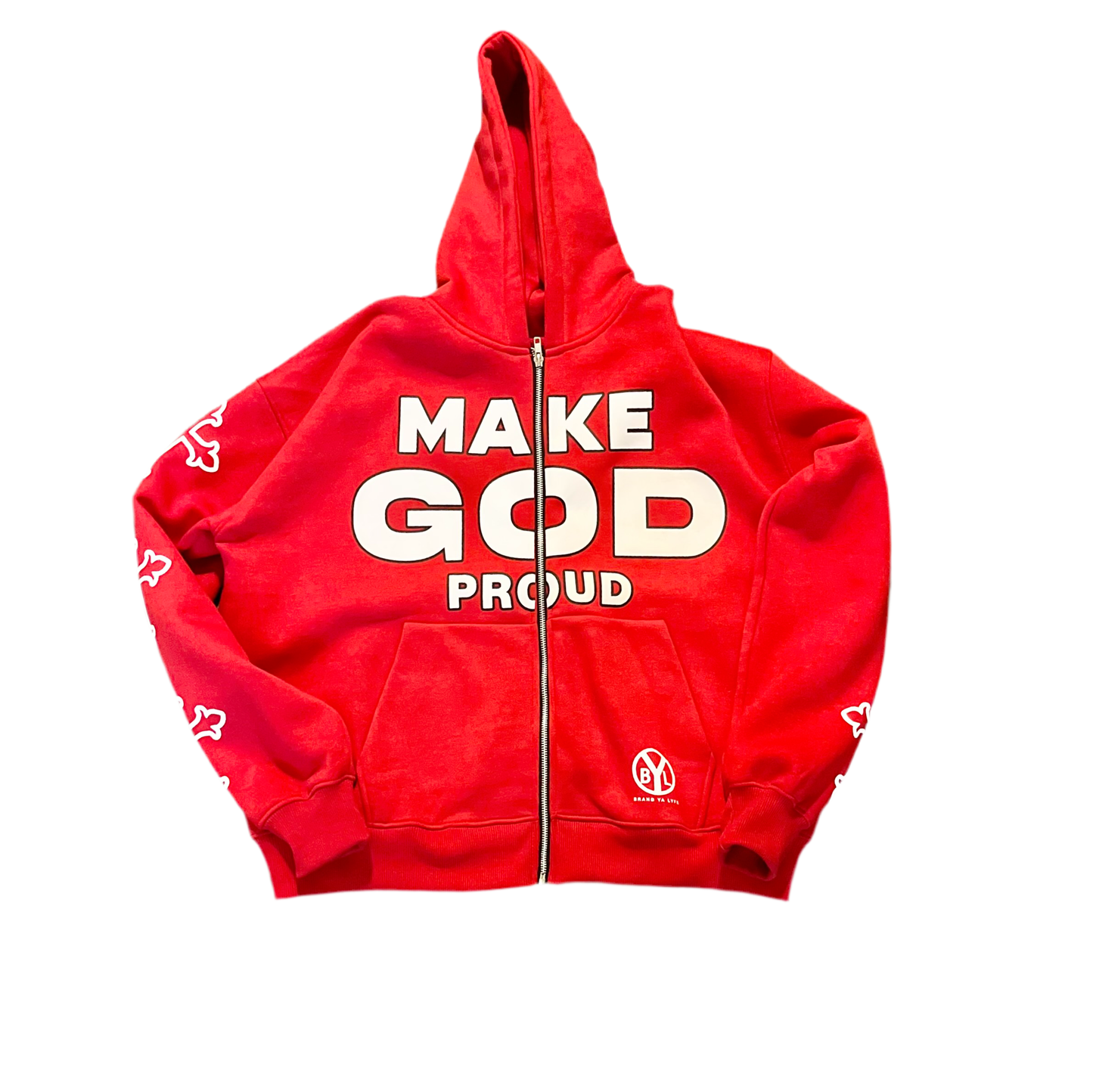"Make God Proud" Red Hoodie