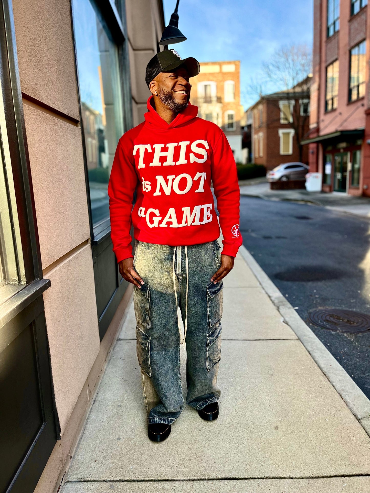 "This Is Not A Game" Hoodie (Red)