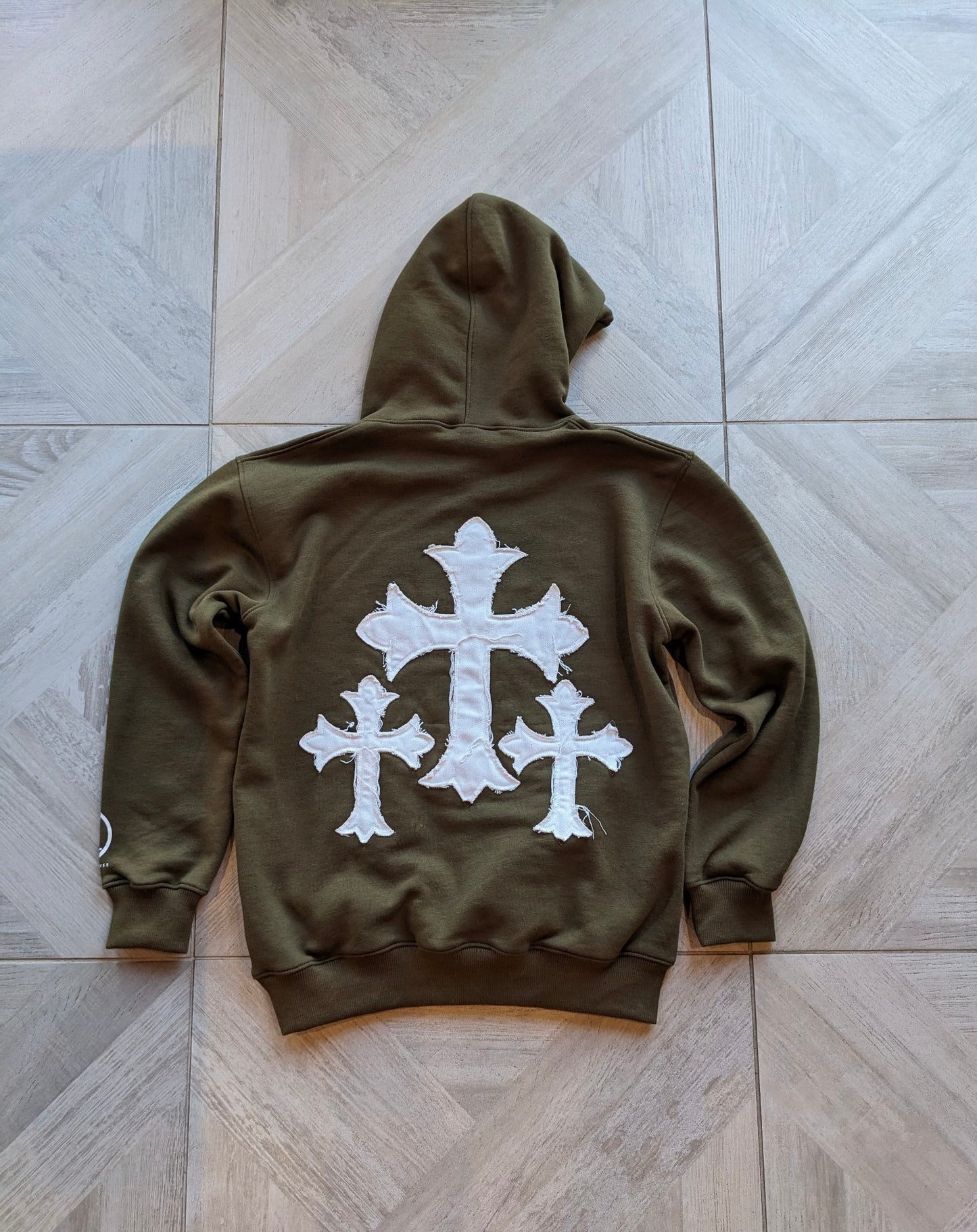 "Make God Proud" Olive Green Hoodie