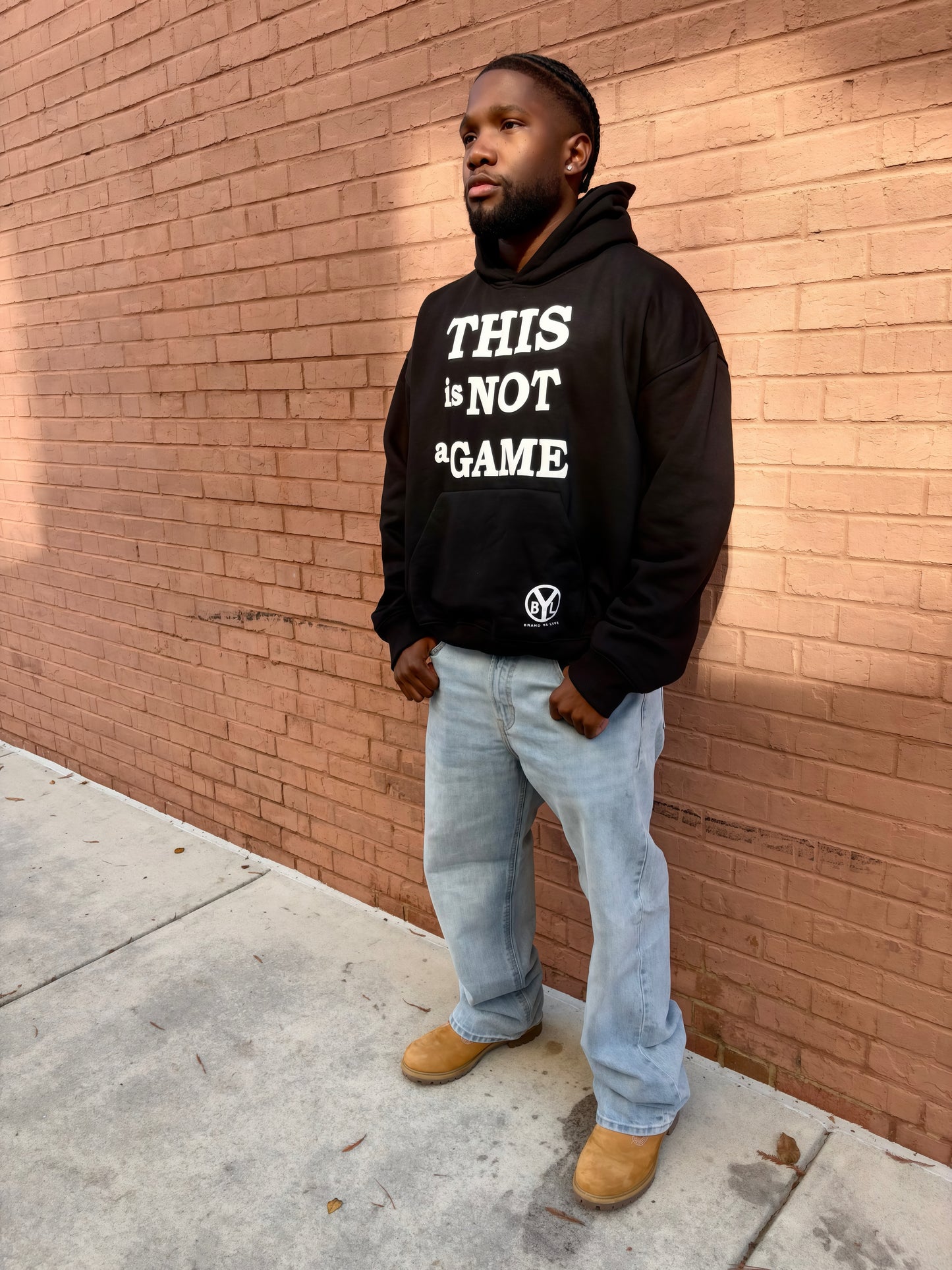 "This is Not A Game" Black Hoodie